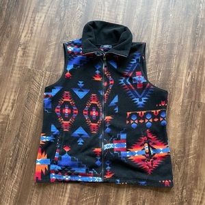 Chaps Aztec fleece vest